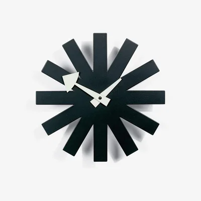 Heal's Vitra Asterisk Black Wall Clock - Heal's UK Furniture