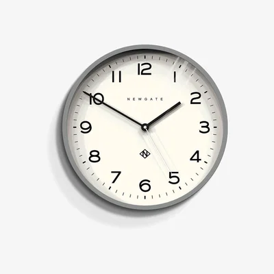 Heal's Newgate Echo Wall Clock Number Three Grey - Heal's UK Furniture