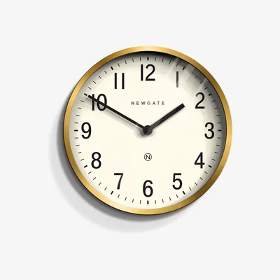 Heal's Newgate Master Edwards Wall Clock Brass