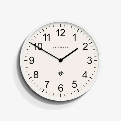 Heal's Newgate Number Three Professor Wall Clock Polar White - Heal's UK Furniture