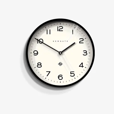 Heal's Newgate Echo Number Three Wall Clock Black - Heal's UK Furniture