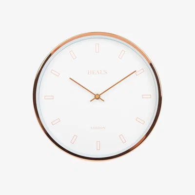 Heal's Heal's White & Copper Wall Clock - Heal's UK Furniture