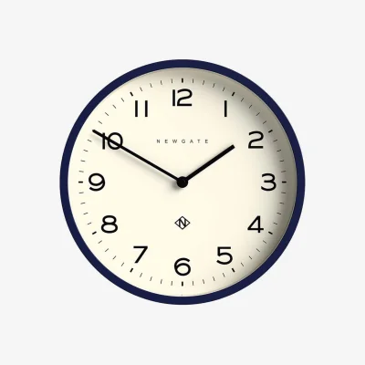 Heal's Newgate Echo Number Four Wall Clock Midnight Blue