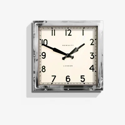 Heal's Newgate Quad Chrome Wall Clock - Heal's UK Furniture