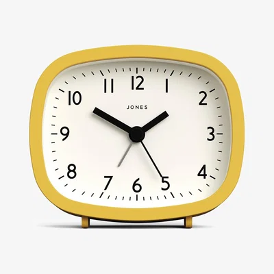 Homebase Jones Cine Alarm Clock - Ochre