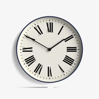 Homebase Residence Wall Clock - 45cm - Blue