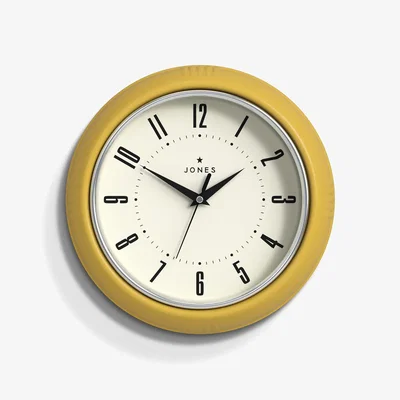 Homebase Jones Ketchup Clock - Ochre