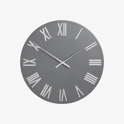 John Lewis John Lewis & Partners Roman Numerals Large Wall Clock, 60cm, Graphite