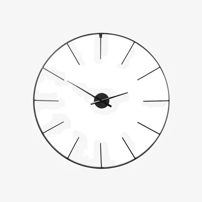 John Lewis Libra Interiors Tiverton Skeleton Wall Clock, 80cm, Black