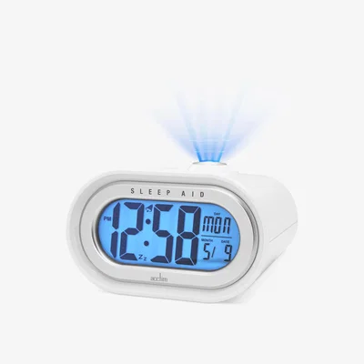 John Lewis Acctim Dormir Sleep Aid Digital Alarm Clock, 12cm, White