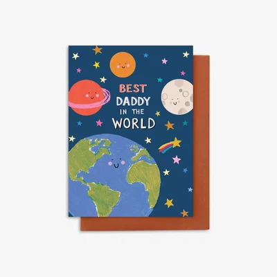 John Lewis Stop the Clock Design Best Daddy in the World Father's Day Card