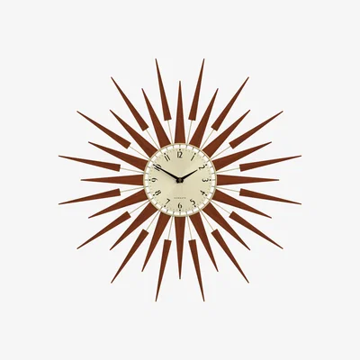 John Lewis Newgate Clocks Pluto Wall Clock, Dia.65cm, Brown