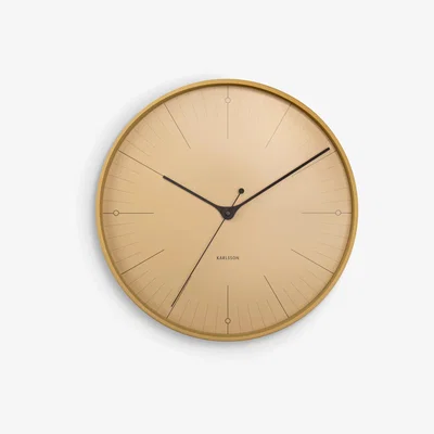 John Lewis Karlsson Index Analogue Station Wall Clock, 40cm, Mustard