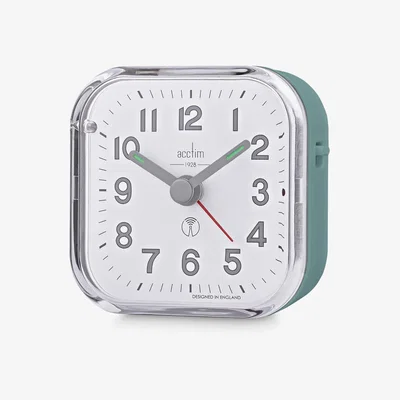 John Lewis Acctim Radio Controlled Analogue Alarm Clock, Moss Green