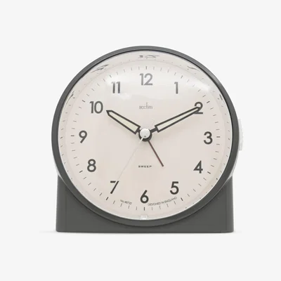John Lewis Acctim Grace Non-Ticking Sweep Analogue Alarm Clock