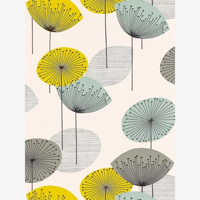 John Lewis Sanderson Dandelion Clocks Wallpaper