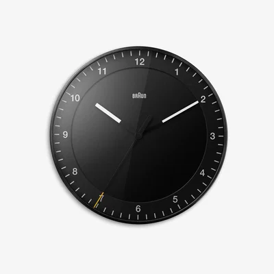 John Lewis Braun Round Silent Sweep Analogue Wall Clock, 30cm