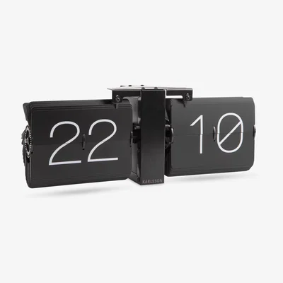 John Lewis Karlsson Flip No Case Table / Wall Clock, Black