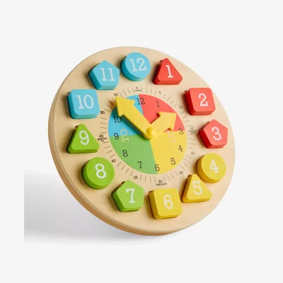 John Lewis John Lewis & Partners Wooden Teaching Clock