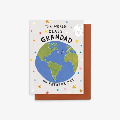 John Lewis Stop the Clock Design World Class Grandad Father's Day Card