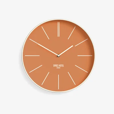 John Lewis Space Hotel Sci-Fi Sid Silent Sweep Analogue Wall Clock, 35cm, Apricot