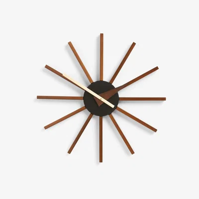 John Lewis John Lewis & Partners Oak Wood Spoke Wall Clock, 60cm, Natural