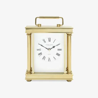 John Lewis London Clock Company Roman Numeral Analogue Carriage Clock with Alarm, Gold