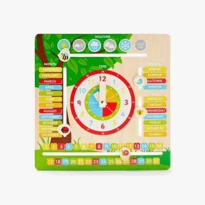 John Lewis John Lewis & Partners Wooden Routine Clock