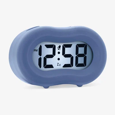 John Lewis Acctim Nash Smartlite Soft-Touch Case Digital LCD Alarm Clock
