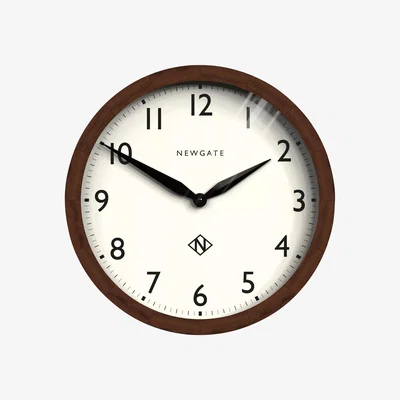 John Lewis Newgate Clocks Wimbledon Wooden Wall Clock, Dia.45cm, Brown