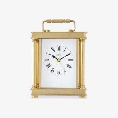 John Lewis Acctim Marlow Analogue Alarm Carriage Clock, Gold