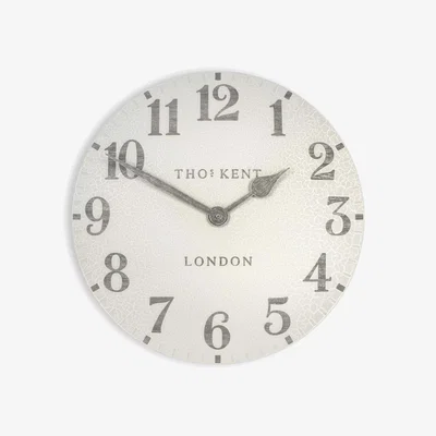 John Lewis Thomas Kent Limestone Arabic Outdoor Clock, 50cm, Crackle