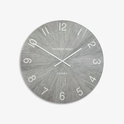 John Lewis Thomas Kent Wharf Large Arabic Numeral Analogue Wall Clock, 115cm, Limestone