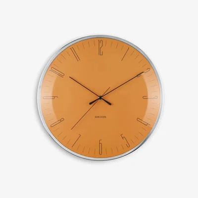 John Lewis Karlsson Dragonfly Silent Sweep Wall Clock, 40cm, Orange
