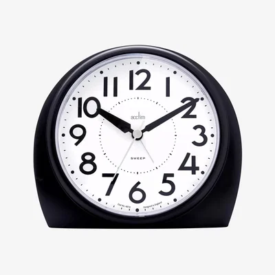 John Lewis Acctim Analogue Jumbo Alarm Clock, Black