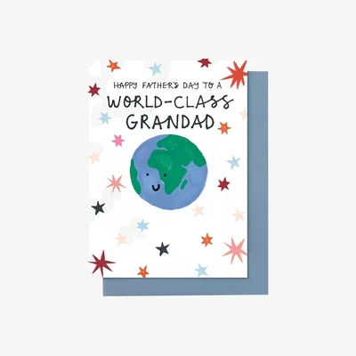 John Lewis Stop the Clock Design World Class Grandad Father's Day Card