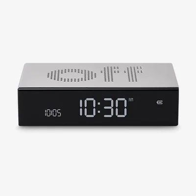 John Lewis Lexon Flip Premium LCD Digital Alarm Clock