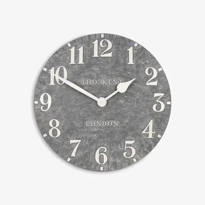 John Lewis Thomas Kent Outdoor Arabic Numeral Wall Clock, 51cm, Cement