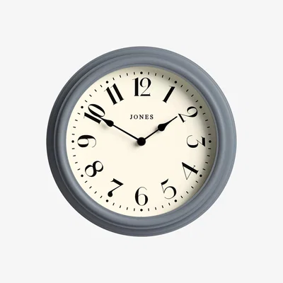John Lewis Jones Clocks Fresco Analogue Wall Clock, French Navy