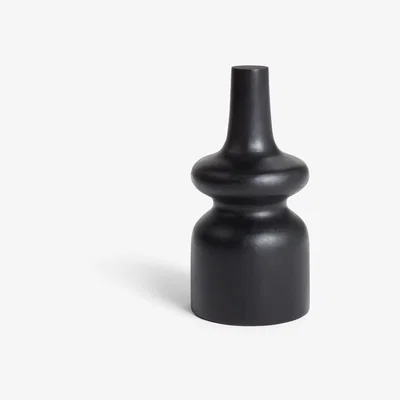 John Lewis John Lewis & Partners Handcrafted Abstract Mango Wood Sculpture, H40cm, Black