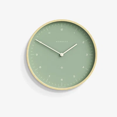 John Lewis Newgate Clocks Mr Clarke Analogue Wall Clock, 40.5cm, Bubble Green