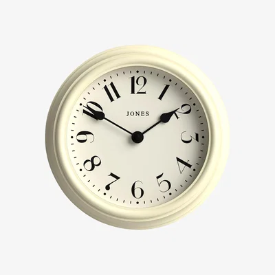 John Lewis Jones Clocks Frieze Analogue Wall Clock, 23cm, Cream
