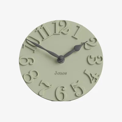 John Lewis Jones Clocks Hampstead Analogue Mantel Clock, Desert Sage