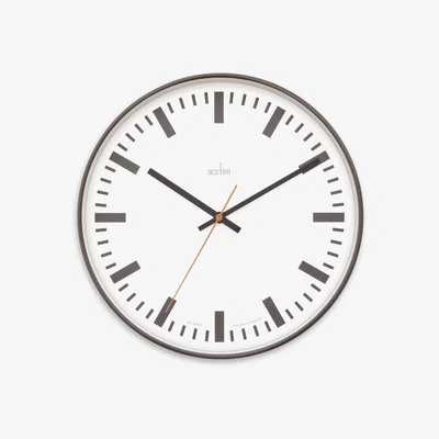 John Lewis Acctim Victor Analogue Quartz Wall Clock, 30cm, London Sky
