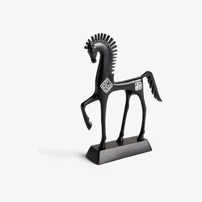 John Lewis John Lewis & Partners Metal Horse Sculpture, H20cm, Black