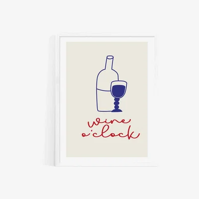 John Lewis EAST END PRINTS Inoui 'Wine O'Clock' Framed Print