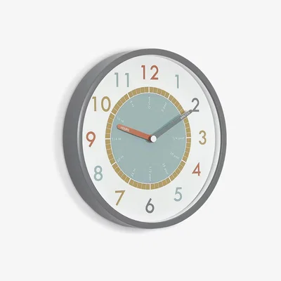 John Lewis Little Stackers Tell the Time Wall Clock, Multi