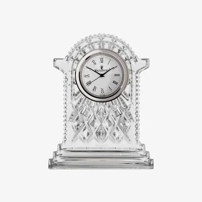 John Lewis Waterford Crystal Lismore Cut Glass Carriage Clock, Large