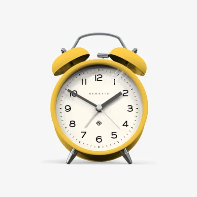 John Lewis Newgate Clocks Charlie Twin Bell Echo Silent Sweep Analogue Alarm Clock