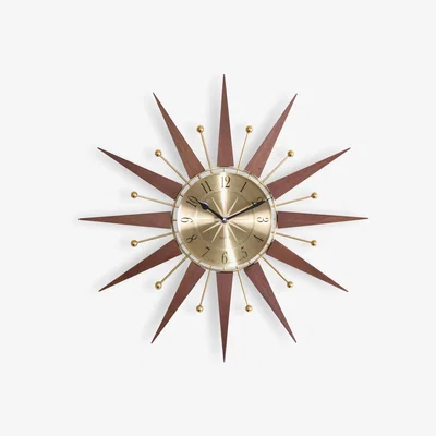 John Lewis Acctim Woolcot Spokes Analogue Quartz Wall Clock, 49cm, Natural
